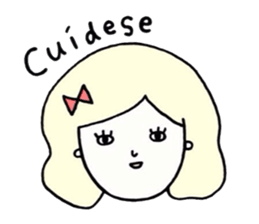 Spanish by ennui girls sticker #15896334