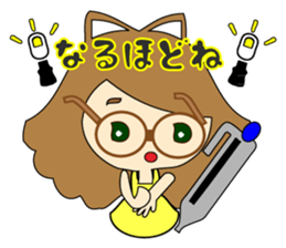 small girl (yellow fashion) sticker #15896344