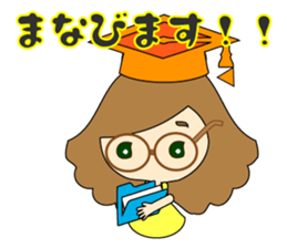 small girl (yellow fashion) sticker #15896345