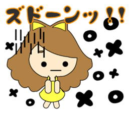 small girl (yellow fashion) sticker #15896354