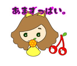 small girl (yellow fashion) sticker #15896368