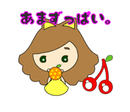 small girl (yellow fashion) sticker #15896368