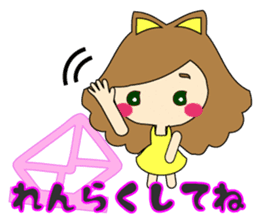 small girl (yellow fashion) sticker #15896374