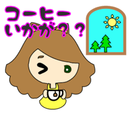 small girl (yellow fashion) sticker #15896377