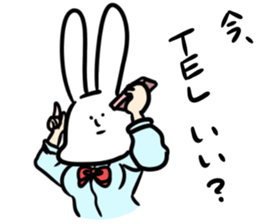 highschool girl "Rabbits" sticker #15896399