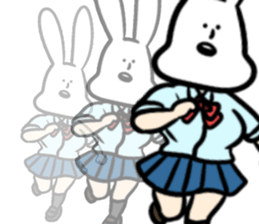 highschool girl "Rabbits" sticker #15896405