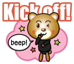 referee bear sticker #15896746