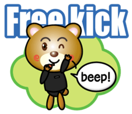 referee bear sticker #15896748