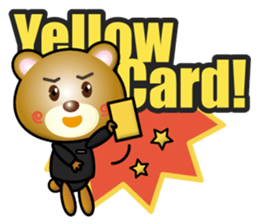 referee bear sticker #15896750