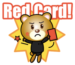 referee bear sticker #15896751