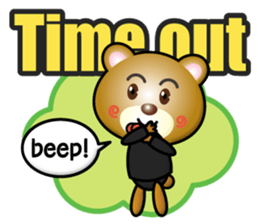 referee bear sticker #15896752