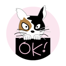 Costume change of cats sticker #15897135