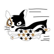 Costume change of cats sticker #15897139