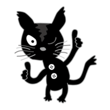 Costume change of cats sticker #15897143