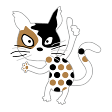 Costume change of cats sticker #15897145