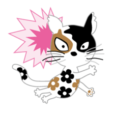 Costume change of cats sticker #15897161