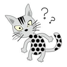 Costume change of cats sticker #15897162