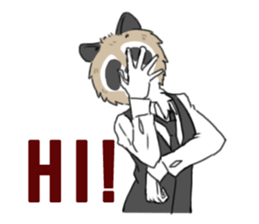 Mr. Raccoon sticker #15897404