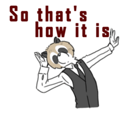 Mr. Raccoon sticker #15897420