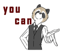 Mr. Raccoon sticker #15897424