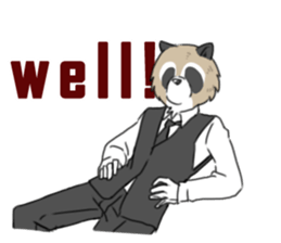 Mr. Raccoon sticker #15897428