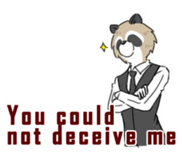 Mr. Raccoon sticker #15897431