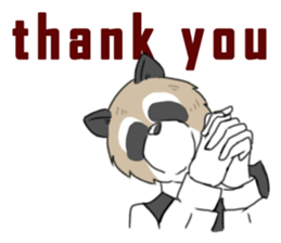 Mr. Raccoon sticker #15897439