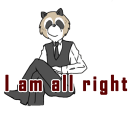 Mr. Raccoon sticker #15897440