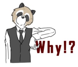 Mr. Raccoon sticker #15897441