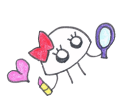 Jellyfish and friends of the sea sticker #15897571