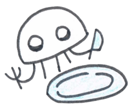 Jellyfish and friends of the sea sticker #15897576