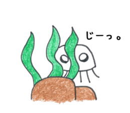 Jellyfish and friends of the sea sticker #15897579