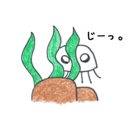 Jellyfish and friends of the sea sticker #15897579