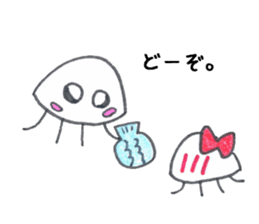 Jellyfish and friends of the sea sticker #15897580