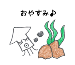 Jellyfish and friends of the sea sticker #15897608