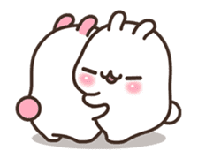 Cute Bunny Couple Ppoya & PpoPpo Ver.1 sticker #15897953