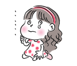 little girl talk sticker #15898091