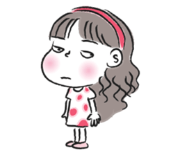 little girl talk sticker #15898092