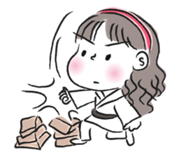 little girl talk sticker #15898093