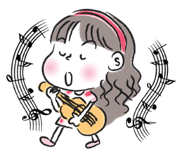 little girl talk sticker #15898094