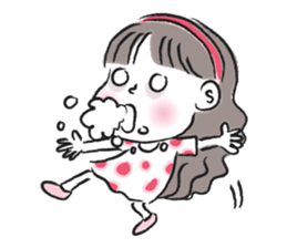 little girl talk sticker #15898096