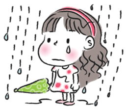 little girl talk sticker #15898098