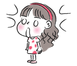 little girl talk sticker #15898099