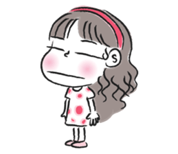 little girl talk sticker #15898100