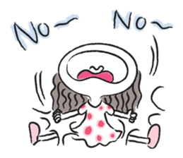 little girl talk sticker #15898101