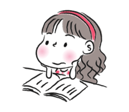 little girl talk sticker #15898102