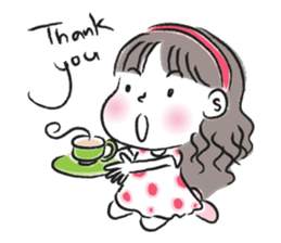 little girl talk sticker #15898103