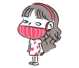 little girl talk sticker #15898104