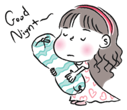 little girl talk sticker #15898106