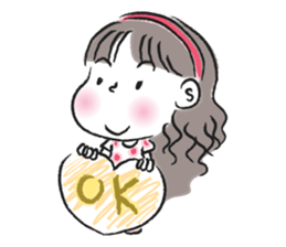 little girl talk sticker #15898107